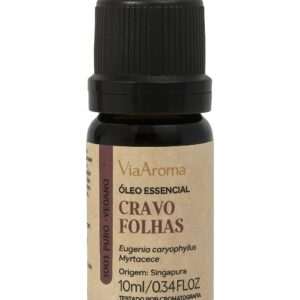 ÓLEO ESSENCIAL CRAVO EM FOLHAS 10ml VIA AROMA