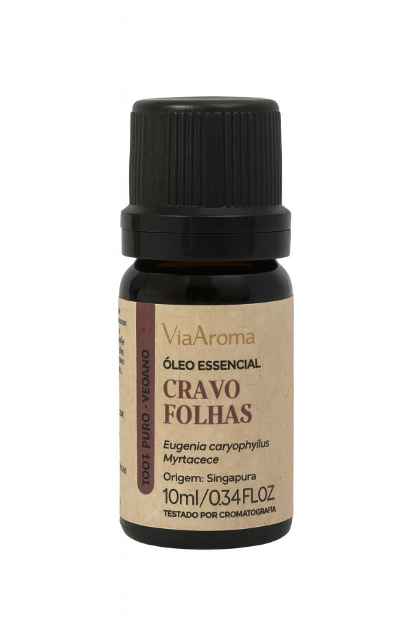ÓLEO ESSENCIAL CRAVO EM FOLHAS 10ml VIA AROMA