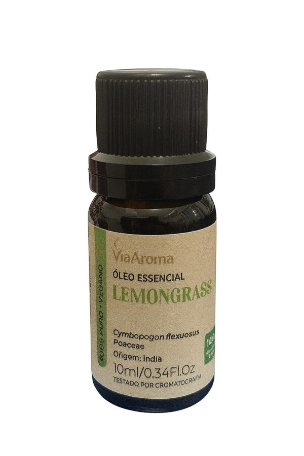 ÓLEO ESSENCIAL LEMONGRASS (CAPIM LIMÃO) 10ml VIA AROMA